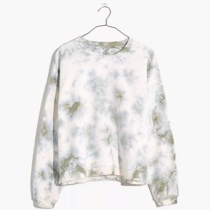 Madewell tie dye crop - green/white